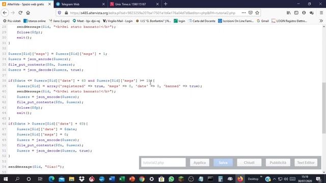 #15 - Bot Antiflood - Tutorial Bot Telegram PhP [ITA] смотреть онлайн