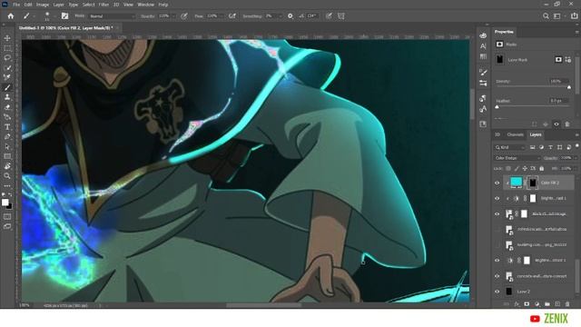 Photoshop Magic: Creating Stunning black Clover Anime Posters смотреть онлайн