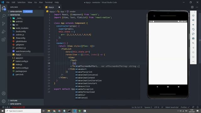 Tutorial Cara Menampilkan Array di Flatlist React Native смотреть онлайн