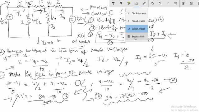 Node Voltage Method DC Network Theorem Problem Solution # EE Tutorial 4 смотреть онлайн