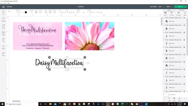 How to Make your Own Business Cards with Cricut Design Space Using the Print Then Cut Feature. смотреть онлайн