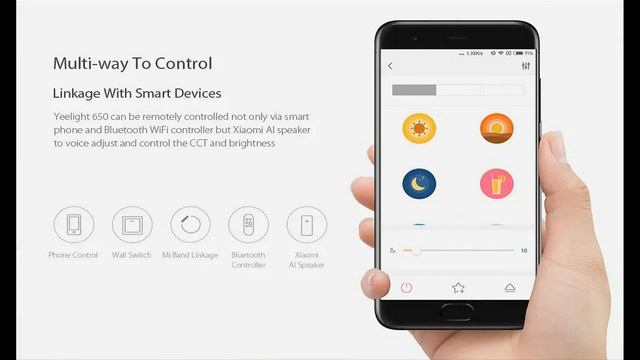 Xiaomi Yeelight JIAOYUE 650 Surrounding Ambient Lighting LED Ceiling Light смотреть онлайн