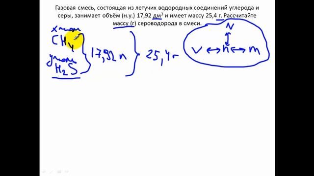 Задачи по химии. Использование системы уравнений 4 смотреть онлайн