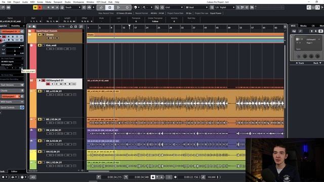 КАК СЭМПЛИРОВАТЬ БАРАБАНЫ В CUBASE 11 | ТРИГГЕРЫ ИЛИ DRUM REPLACEMENT смотреть онлайн