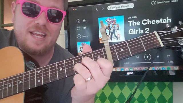 How To Play Amigas Cheetahs Guitar / The Cheetah Girls 2 смотреть онлайн