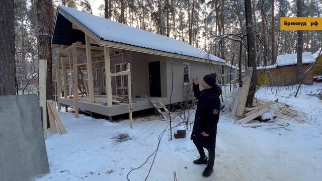 Проект каркасного дома БВ-109 от "СК" Бриквуд" смотреть онлайн