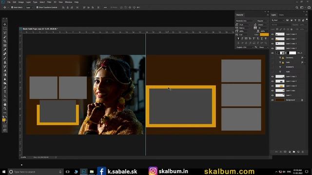 Haldi Page 8 | Wedding Album Design in Photoshop 2022 смотреть онлайн
