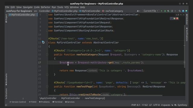 Symfony 6 - How to get the route name and parameters? смотреть онлайн