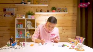 Лепим снеговика Олафа (Холодное Сердце) из воздушного пластилина KIKI