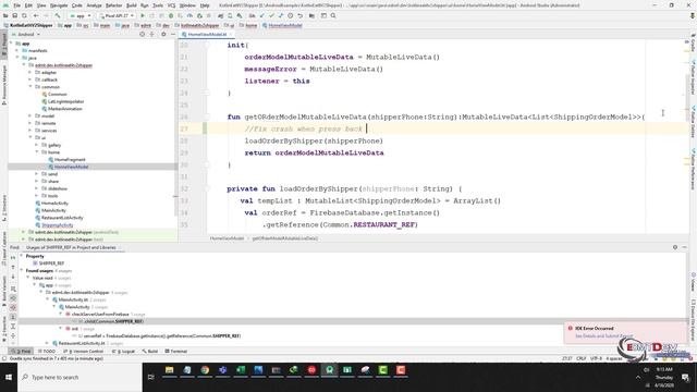 Kotlin Android Tutorial - New Eat It part 90 Shipper App fix Tracking Order смотреть онлайн