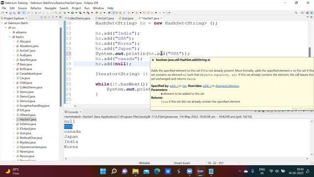 #25. HashSet : Collection Framework in Java - Part 5 смотреть онлайн