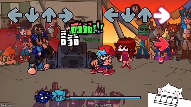 Friday Night Funkin' | Bongo Cat plays VS Clip Mod Hard Mode! смотреть онлайн