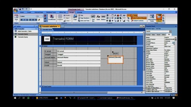 Membuat Form Transaksi DEBET dan Kredit Di MS ACCESS by Andika R Sitorus смотреть онлайн