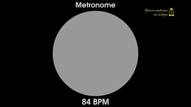 84 BPM Metronome - Marcia moderato - 1080p - TICK and FLASH, Digital, Beats per Minute смотреть онлайн