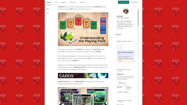 NEW Monster Crown TCG!? | Kickstarter Is Live! смотреть онлайн