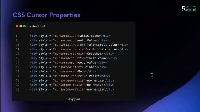 বিগিনারদের জন্য CSS Tutorial | পার্ট 09 Cursor Properties | Web Development Bangla | Rabbil Hasan смотреть онлайн