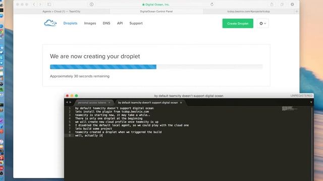 teamcity - digital ocean plugin demonstration смотреть онлайн