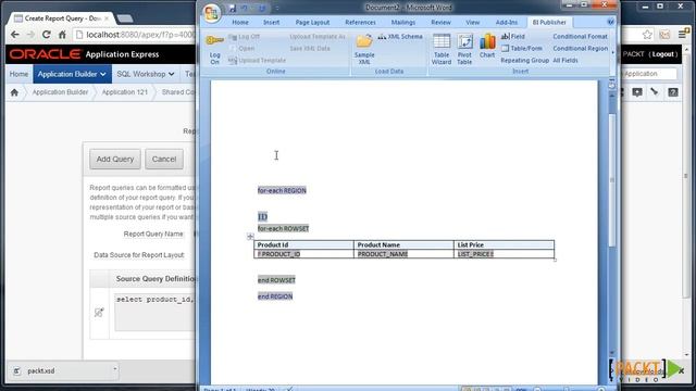Oracle APEX - Reporting using BI Publisher смотреть онлайн