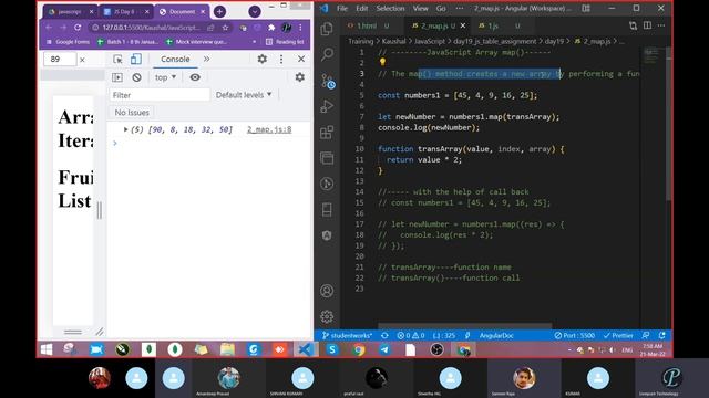 JavaScript Day 19 (Array Iteration Part 1) смотреть онлайн