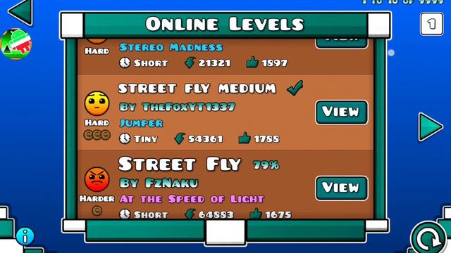 Geometry dash но мы играем в Street fly уровни. смотреть онлайн