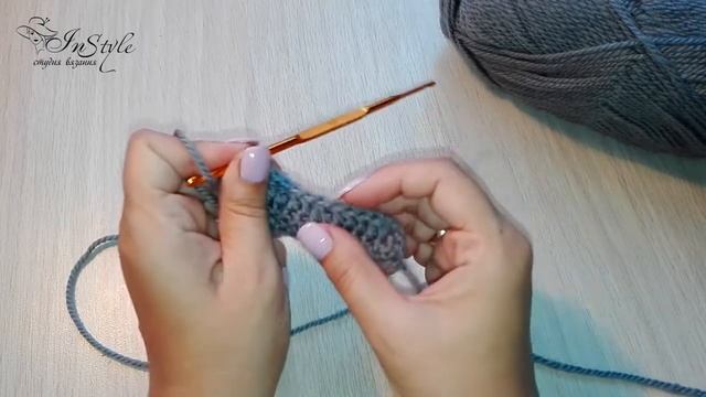 УБАВЛЕНИЕ ПЕТЕЛЬ. 2 столбика с накидом с общей вершиной ► Уроки вязания ► Крючком смотреть онлайн