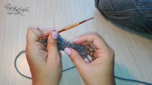 УБАВЛЕНИЕ ПЕТЕЛЬ. 2 столбика с накидом с общей вершиной ► Уроки вязания ► Крючком