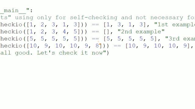 #22 Non-unique Elements | 파이썬 예제 뽀개기 | CheckiO Home | 김왼손의 왼손코딩 смотреть онлайн