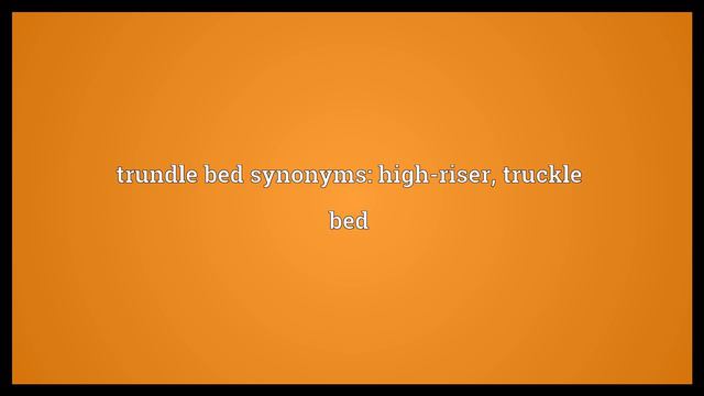 Trundle bed Meaning смотреть онлайн