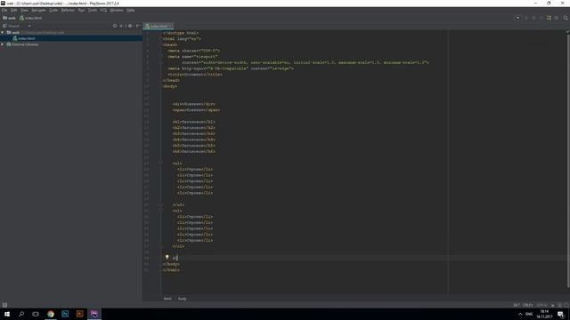 Уроки Front-end | HTML с нуля | Основные теги смотреть онлайн