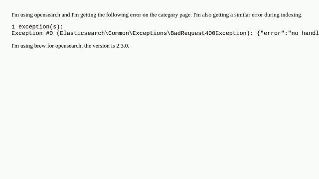 Magento 2.4.2 opensearch error смотреть онлайн
