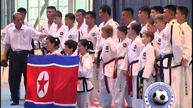 Показательное выступление тхэквондистов КНДР смотреть онлайн