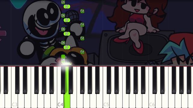 South - Friday Night Funkin - VERY EASY Piano tutorial смотреть онлайн