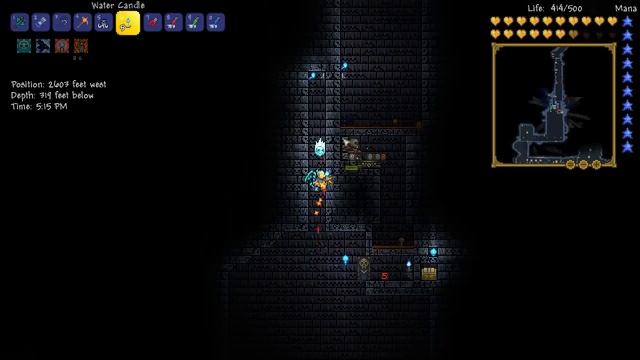 Terraria 1.3 AFK Dungeon Nazar Farm | Ankh Charm Series #3 | смотреть онлайн