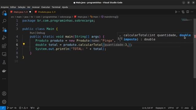 Polimorfismo Sobrecarga Overload em Java смотреть онлайн