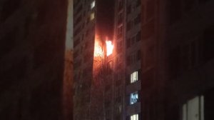 Зеленоград, пожар корпус 1562