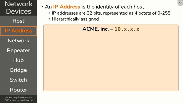 Network Devices - Hosts, IP Addresses, Networks - Networking Fundamentals - Lesson 1a смотреть онлайн