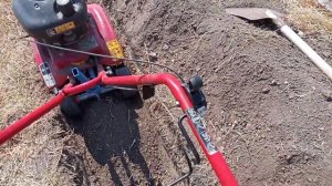 Mtd t205 t245 homebuild wheels upgrade for digging and plowing for cables Don't dig by hand anymore