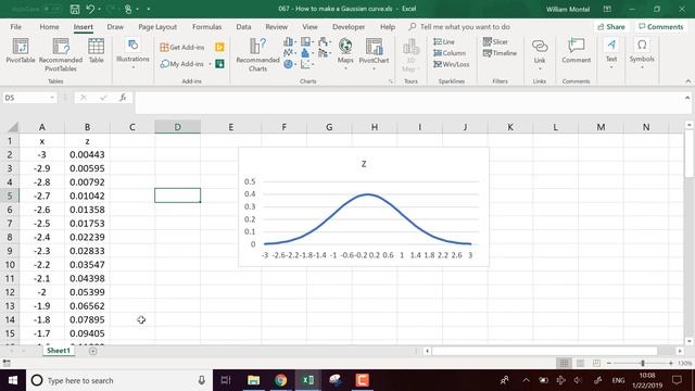Excel formula: How to make a Gaussian curve - Doctor Excel #067 смотреть онлайн