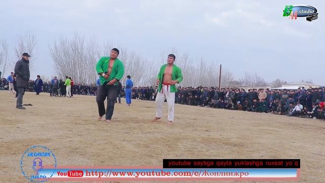 Qamashi Tumani To`qboy Qishlog`ida Katta Kurash.Mexriddin Polvon Xonadonida