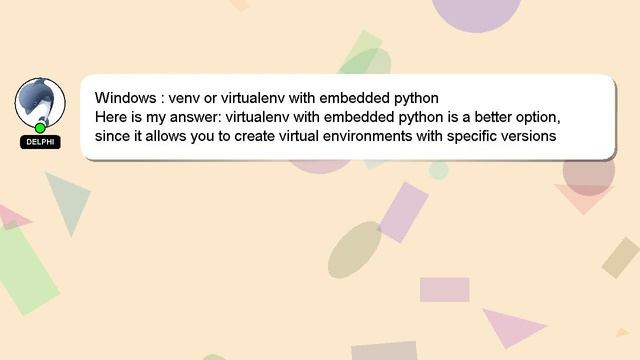Windows : venv or virtualenv with embedded python смотреть онлайн