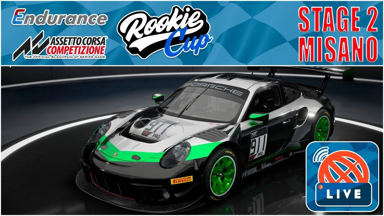 Assetto Corsa Competizione. Rookie Cup. Stage 2 @ Misano - LIVE