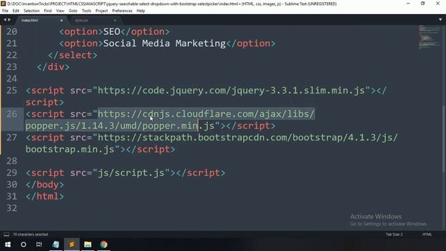 jQuery Select Dropdown with Search Box using Bootstrap Selectpicker | Select option with Search box смотреть онлайн