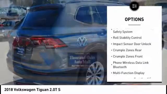 2018 Volkswagen Tiguan Thousand Oaks CA VW21950 смотреть онлайн