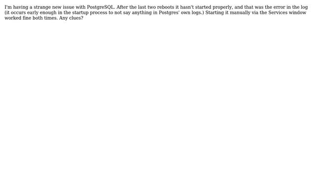 DevOps & SysAdmins: "pg_ctl: could not find postgres program executable" but only on startup? смотреть онлайн