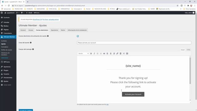 ?️ Como poner ULTIMATE MEMBER en español completamente, wordpress 64, curso español смотреть онлайн