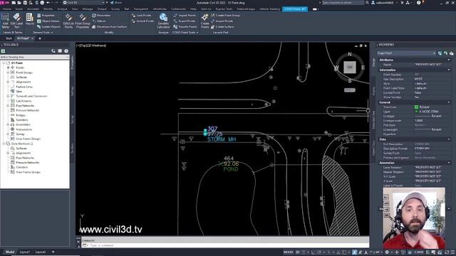 02 COGO Points vs AutoCAD Point Nodes in Civil 3D 2023 смотреть онлайн