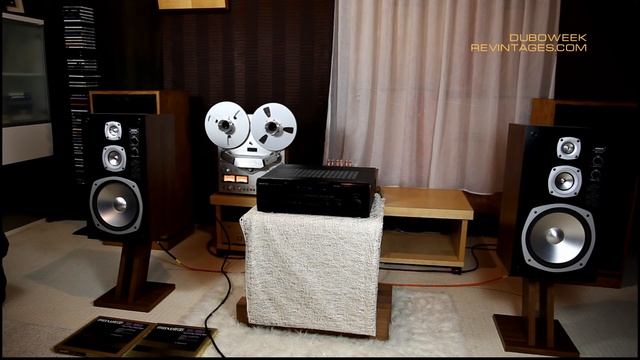 Слушаем катушечный магнитофон через ресивер Kenwood смотреть онлайн