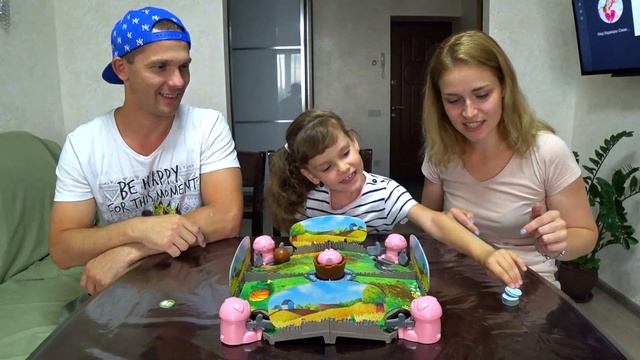 Игра для всей семьи ХрюХрюБол/Обзор супер игры/Unpacking game for kids смотреть онлайн