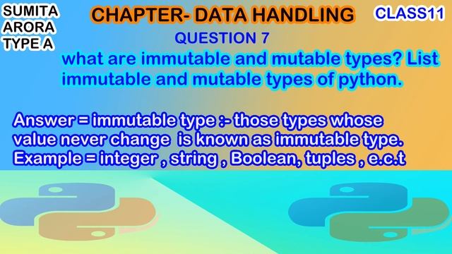 What are immutable and mutable types? List immutable and mutable types of python.|| Portal Express смотреть онлайн