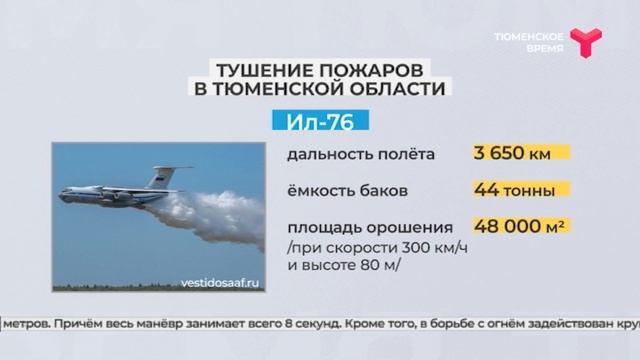 Авиатехника помогает тушить лесные пожары в Тюменской области смотреть онлайн